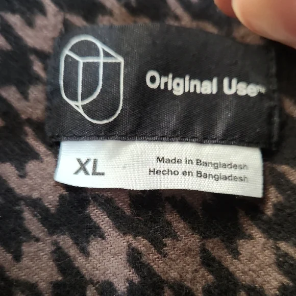 Original Use Black and Brown Houndstooth Jacket - Picture 2 of 4